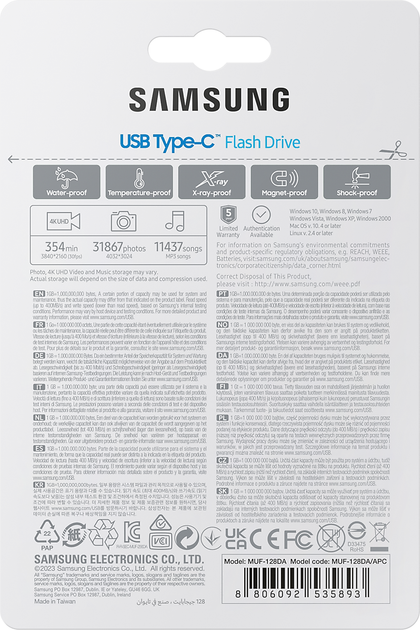 Флеш память USB Samsung 128GB USB Type-C Blue (MUF-128DA/APC) - изображение 10