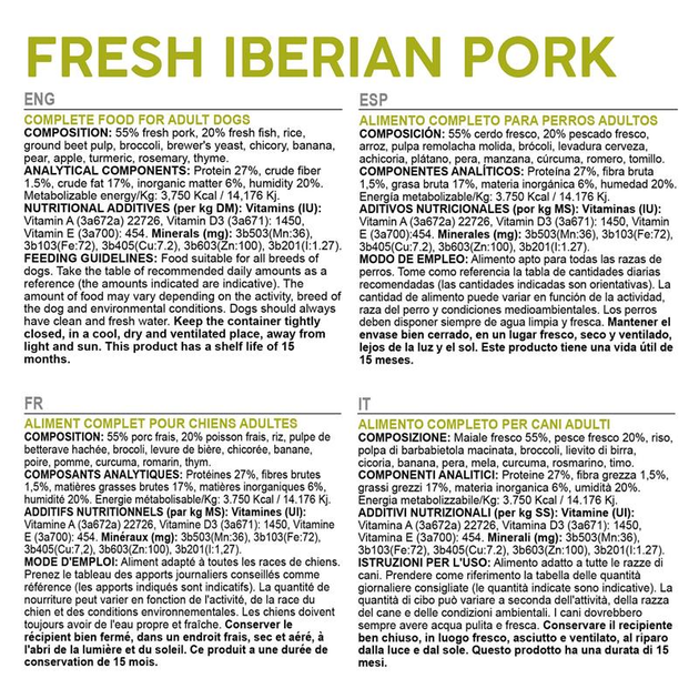 Напіввологий корм для собак Arquivet Fresh Iberian Pork 2.5 кг (8435117891081) - зображення 4