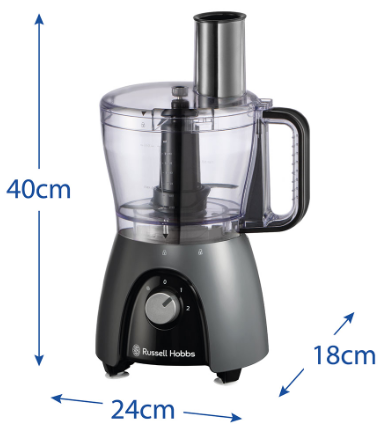 Кухонний комбайн Russell Hobbs 27111-56 Matte Charcoal Food Processor (7030814) - изображение 5