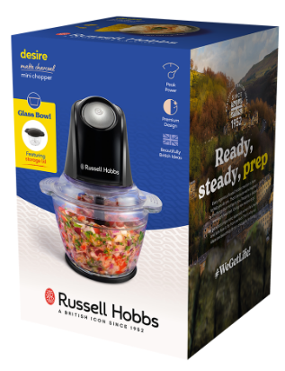 Измельчитель 27131-56 Matte Charcoal Mini Chopper Russell Hobbs 000342971 - изображение 8