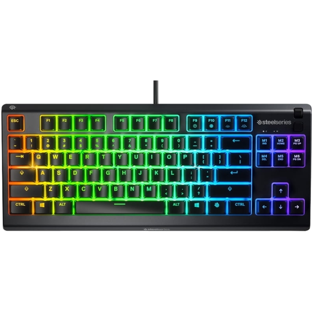Дротова механічна ігрова клавіатура SteelSeries Apex 3 TKL UA RGB USB Black (64831) - зображення 2