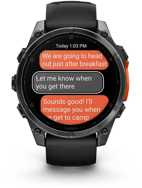 Смарт-часы Garmin fenix 8 47mm AMOLED Slate Gray with Black Silicone Band (010-02904-00) - изображение 4