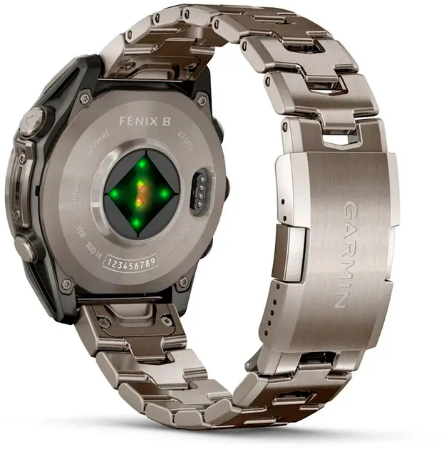 Смарт-часы Garmin fenix 8 47mm AMOLED Sapphire Titanium with Vented Titanium Bracelet (010-02904-40) - Фото 12 Смарт-часы Garmin fenix 8 47mm AMOLED Sapphire Titanium with Vented Titanium Bracelet (010-02904-40) - изображение 12