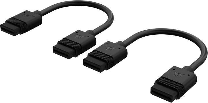 Kabel Corsair iCUE LINK 100 mm 2 Pack Black (840006664345) - obraz 1