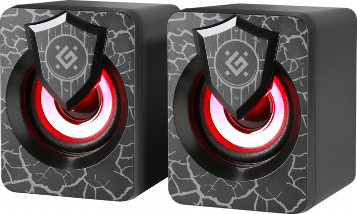 Акустична система Defender Onyx 6W USB Led Black (4745090822939) - зображення 1