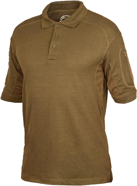 Тенниска поло Defcon 5 Tactical Polo Short Sleeves with Pocket M С велькро цвет coyote brown - изображение 2