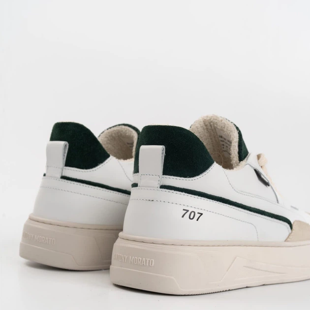 Sneakersy męskie skórzane Antony Morato MMFW01612LE300001-4076 42 Biały/Beżowy (8052136464807) - obraz 3