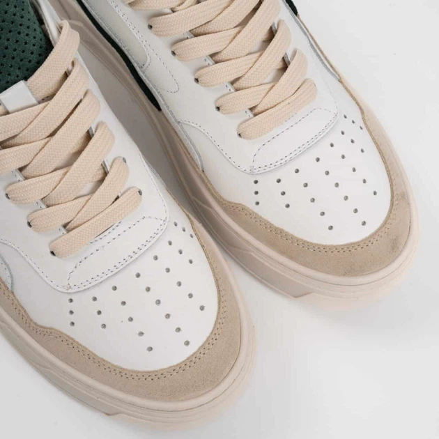 Sneakersy męskie skórzane Antony Morato MMFW01612LE300001-4076 45 Biały/Beżowy (8052136480760) - obraz 4