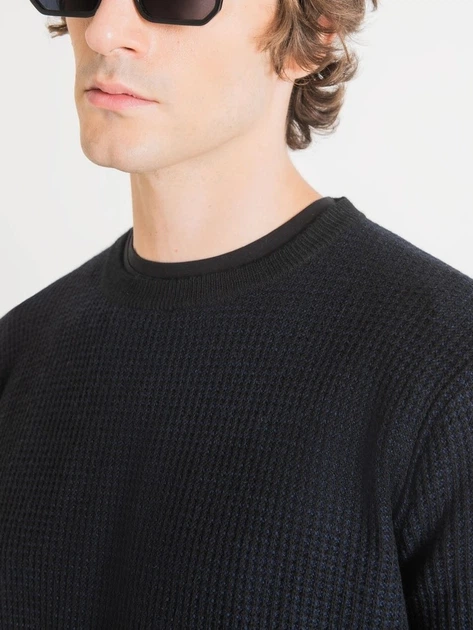 Джемпер чоловічий Antony Morato MMSW01314YA400141-7106 2XL Темно-синій (8052136336784) - зображення 3