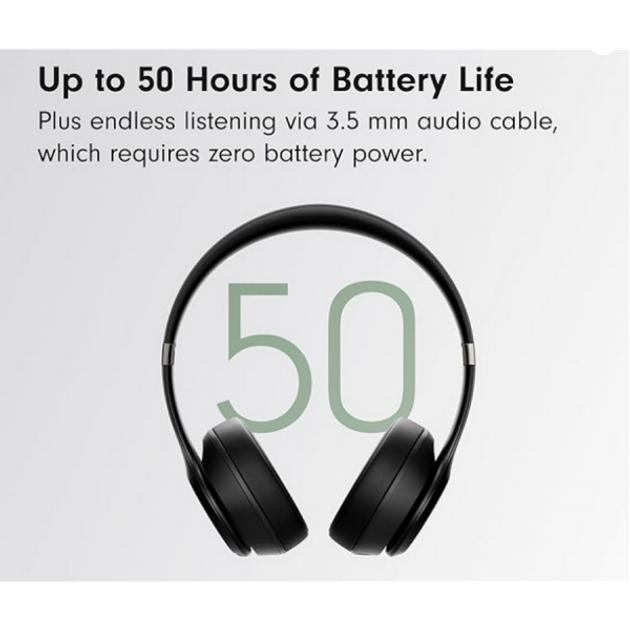 Беспроводные наушники Beats Solo 4 Matte Black (черные) MUW23 - изображение 7