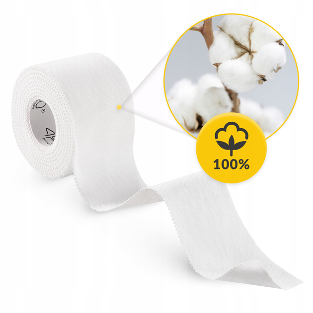 Стрічка (тейп) для пальців 4FIZJO Sport Tape 3.8 см x 9.1 м жорстка White (P-5905973400831) - зображення 2