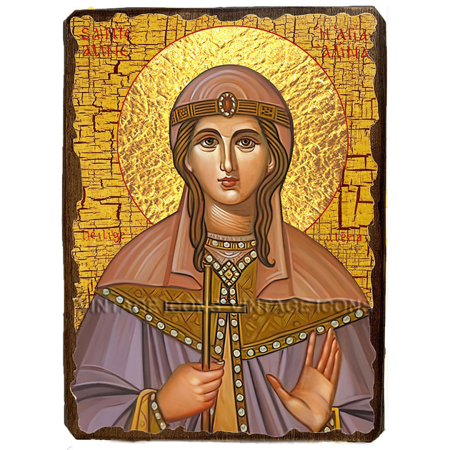 Икона Алина (Алена) Мученица ,икона на дереве 300х400 мм (3451-4 ...