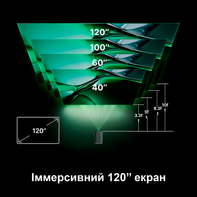 Проектор Xiaomi Xming Page One Black Full HD LED Android з