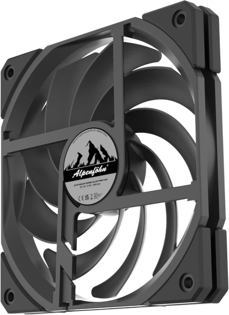 Chłodzenie Alpenfohn 120 JetStream Slim PWM Black (4250280327090) - obraz 7