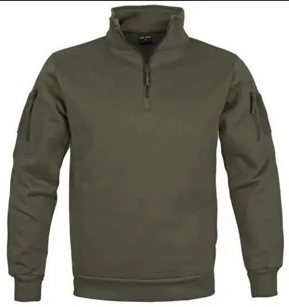 Кофта Mil-Tec Tactical Sweatshirt Толстовка Tactical Olive 11472512 розмір 2XL - зображення 1