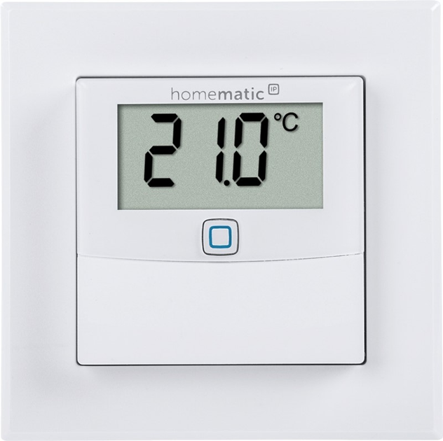 Розумний датчик Homematic IP Temperature and humidity sensor with display – indoor (HmIP-STHD) - зображення 1