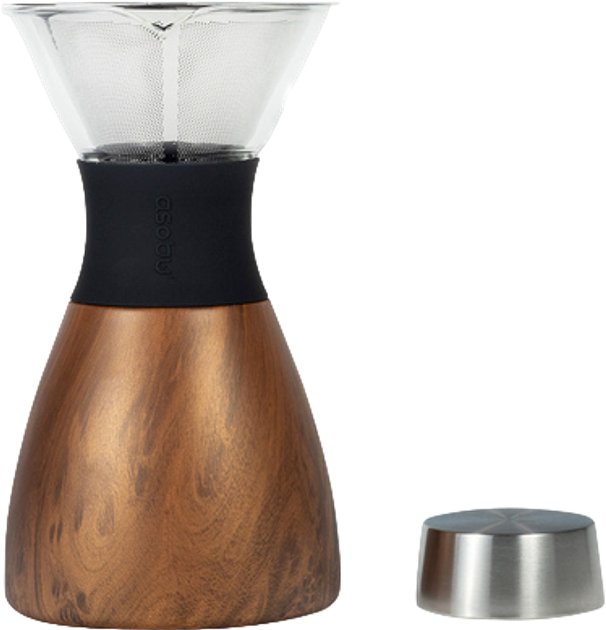 Dripper do kawy Asobu drewniany 1000 ml (842591049439) - obraz 2