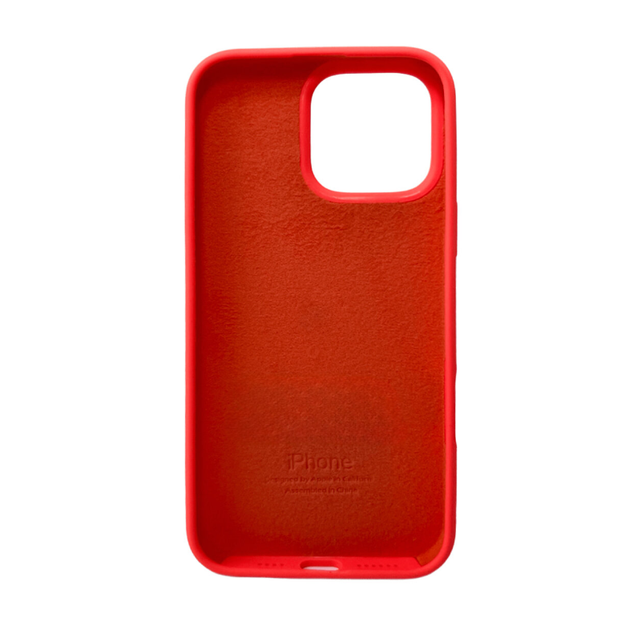 Защитный чехол-накладка Silicone Full Case AA Open Cam для Apple iPhone 16 Pro Max Peach (FullOpeAAi16PM-18) - изображение 2