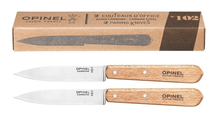 Набір ножів (2 шт) Opinel Office №102 Carbon - зображення 2