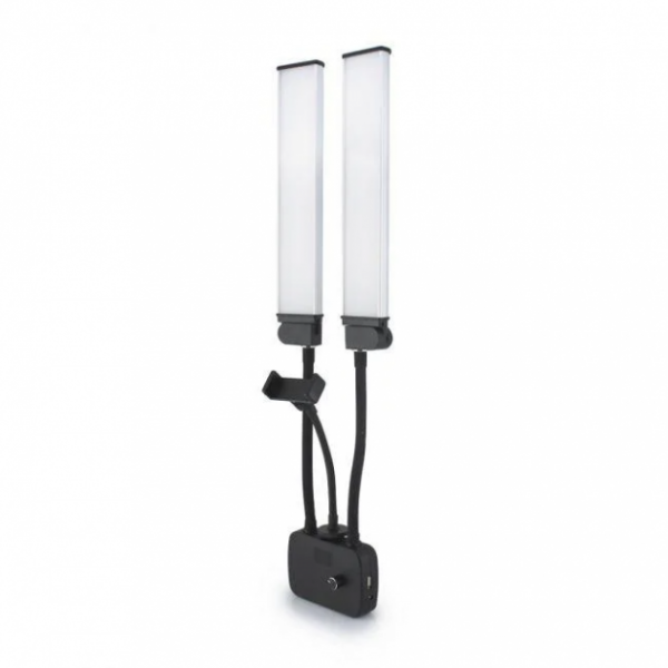 Светодиодная лампа двойная 3200-5600К 45Вт Puluz HD-45X - Фото 8 Светодиодная лампа двойная 3200-5600К 45Вт Puluz HD-45X - изображение 8