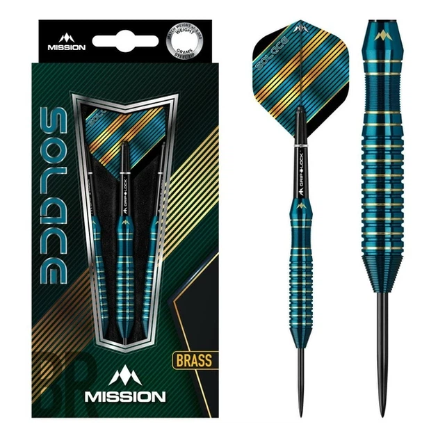 Дроти для дартсу Mission Solace M1 Brass Steel - 3 шт - зображення 2