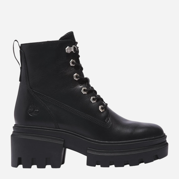 Botki damskie skórzane Timberland Everleigh TB0A41S70151 37.5 (6.5US) 23.5 cm Czarne (196013824396) - obraz 1