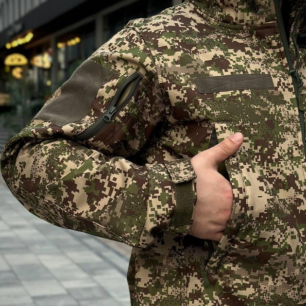 Форма Military куртка с капюшоном + штаны Softshell на флисе хищник размер 3XL - изображение 6