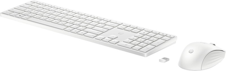 Комплект бездротової клавіатури та миші HP 650 Wireless Keyboard and Mouse Combo White (4R016AA#ABB) - зображення 2