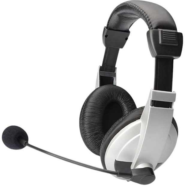 Навушники Digitus DA-12201 Black/Silver - зображення 1