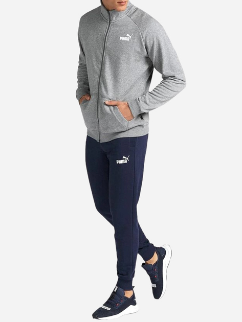Спортивний костюм чоловічий Puma Tracksuit 585840-53 L Сірий/Синій (4064536587882) - зображення 3