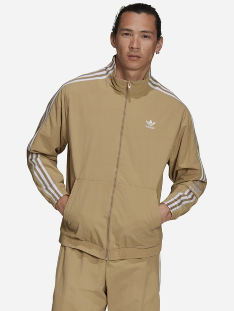 Bluza sportowa męska rozpinana adidas Lock Up Tt H41389 L Beżowa (4064055158266) - obraz 1