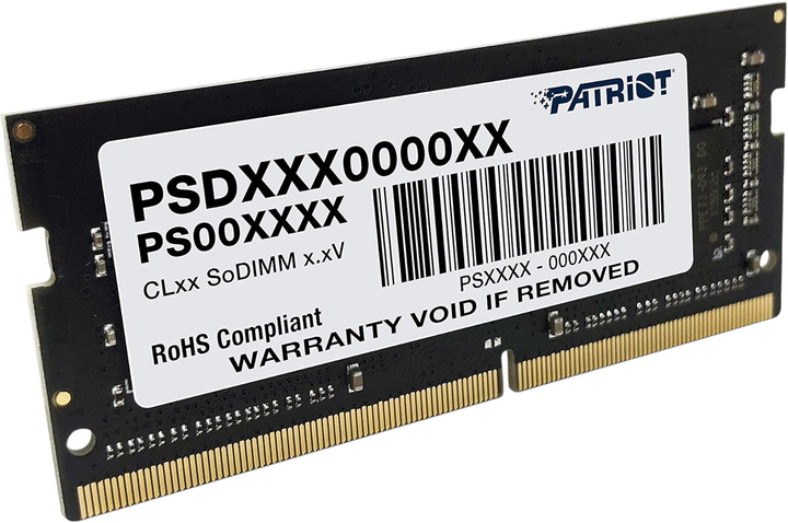 Оперативна пам'ять Patriot SO-DIMM DDR4-3200 4096MB PC4-25600 (7D4732AE0HVB2B3) - зображення 2