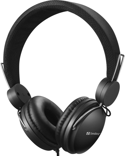 Słuchawki Sandberg MiniJack Headset with Line-Mic Black (5705730126345) - obraz 1