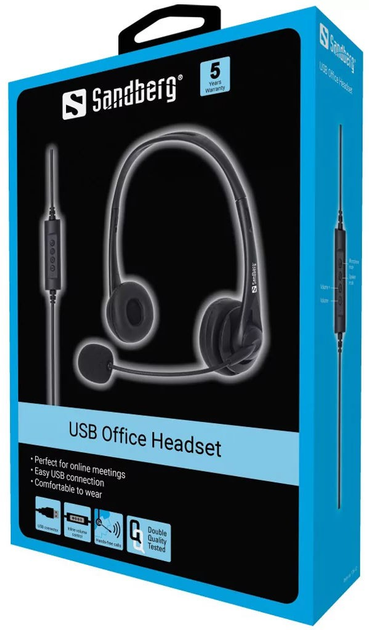 Навушники Sandberg USB Office Headset Black (5705730126123) - зображення 3
