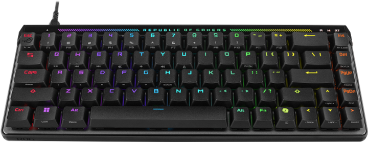 Клавиатура проводная Asus ROG Falchion Ace HFX Eng USB Black (90MP03VE-BKUA20) - изображение 2