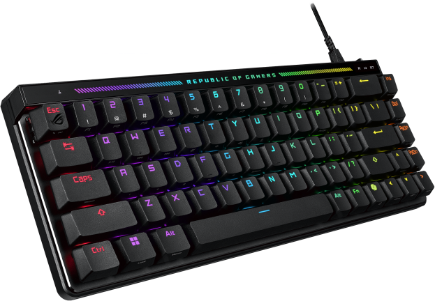 Клавіатура дротова ASUS ROG Falchion Ace HFX USB Black (90MP03VE-BKUA20) - зображення 4