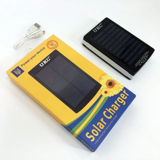 Портативное зарядное устройство Power Bank UKC Solar Charger 50000 mAh - изображение 8