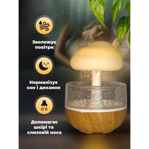 Зволожувач повітря Грибок з ефектом дощу - изображение 6