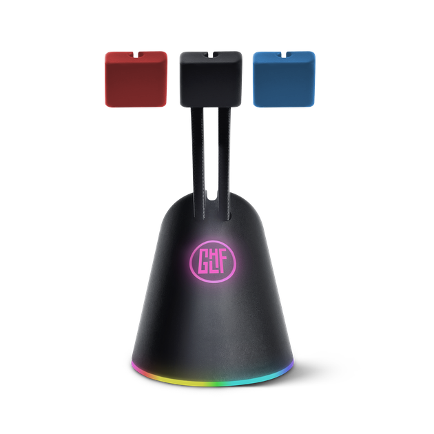 Держатель для кабеля GLHF Citadel Colorful RGB, 3 цветные клипсы, белый (FGLMB22BKCTDLRGB3) - Фото 2 Держатель для кабеля GLHF Citadel Colorful RGB, 3 цветные клипсы, белый (FGLMB22BKCTDLRGB3) - изображение 2