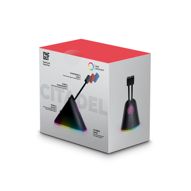 Держатель для кабеля GLHF Citadel Colorful RGB, 3 цветные клипсы, белый (FGLMB22BKCTDLRGB3) - Фото 5 Держатель для кабеля GLHF Citadel Colorful RGB, 3 цветные клипсы, белый (FGLMB22BKCTDLRGB3) - изображение 5