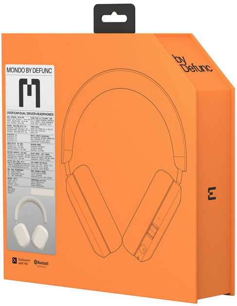 Słuchawki Mondo by Defunc Over-Ear Greige (M1003) - obraz 3