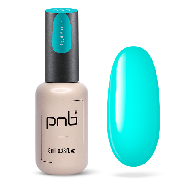 Гель лак PNB Light Breeze 035 8 мл - Фото 1 Гель лак PNB Light Breeze 035 8 мл - изображение 1