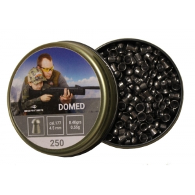 Пули Borner Domed, 4,5 мм, 0,6 гр 250 шт - изображение 2