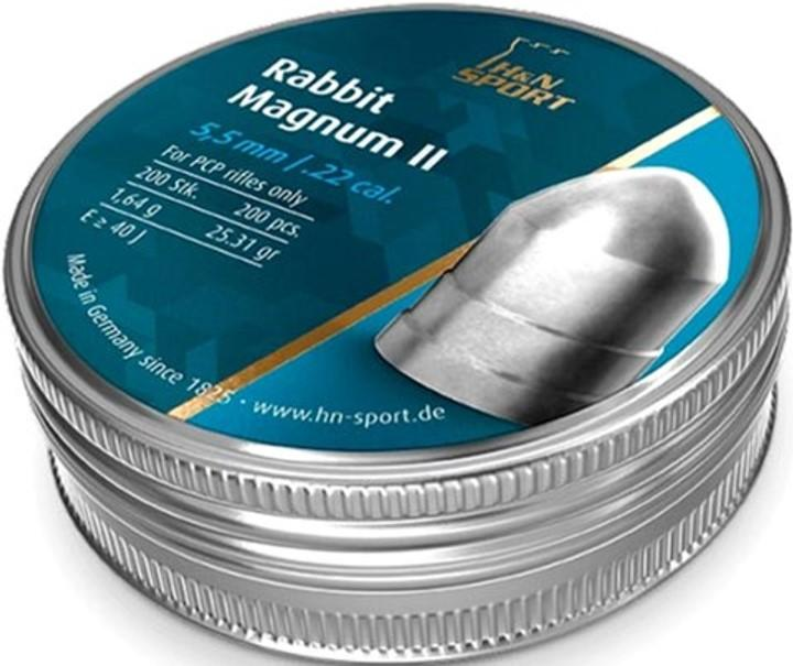 Пули свинцовые H&N Rabbit Magnum II 5,50 мм 1,64 г 200 шт - изображение 1