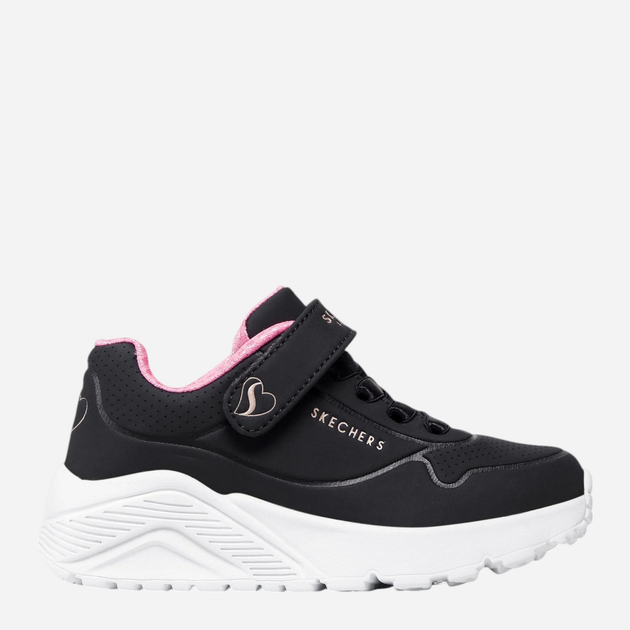 Buty sportowe dziecięce dla dziewczynki Skechers Uno Lite 310451L 28 Czarne (195204055199) - obraz 1