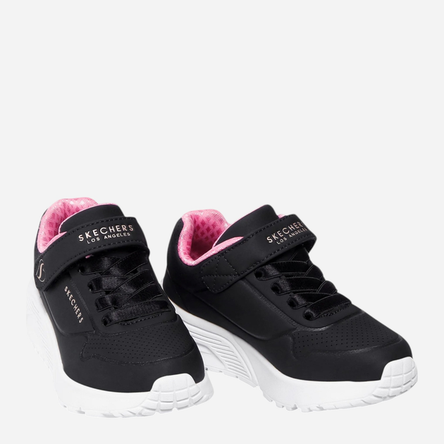 Buty sportowe dziecięce dla dziewczynki Skechers Uno Lite 310451L 28 Czarne (195204055199) - obraz 2