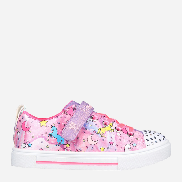 Дитячі з підсвіткою кеди для дівчинки Skechers Twinkle Sparks Unicorn Dreaming 314803L 27 Рожеві (196642575997) - зображення 1