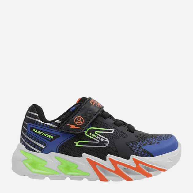 Buty sportowe chłopięce świecące LED Skechers Flex-Glow Bolt 400138L 28 Czarne (196989409733) - obraz 1