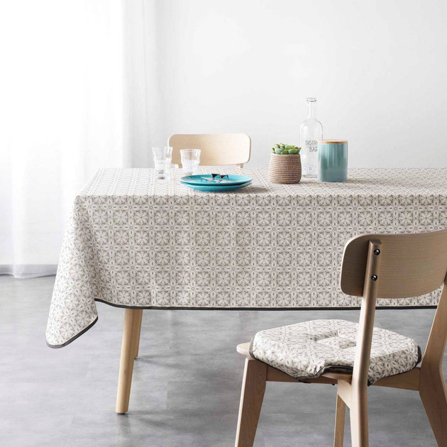 Скатертина Douceur d'interieur Eros прямокутна 150 x 240 см Бежева (3574387229752) - зображення 3