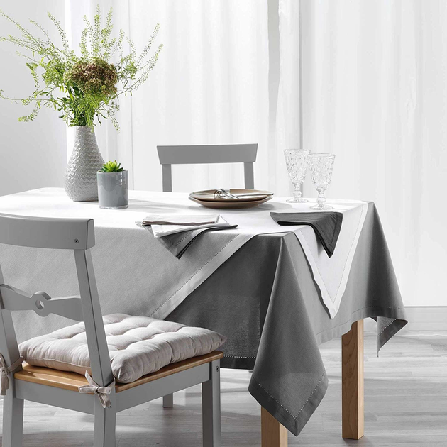 Скатертина Douceur d'interieur Charline прямокутна 140 x 240 см Біла (3574387308358) - зображення 3